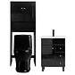 Kit Mueble Vanitorio Negro + Estante Negro + WC Negro - Mueble 60x47x80 cm - Miniatura 1