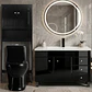 Kit Mueble Vanitorio Negro + Estante Negro + WC Negro - Mueble 120x47x80 cm - Miniatura 2