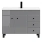 Mueble Vanitorio Mónaco Gris con Cubierta de Loza 120x47x80 cm (Incluye Armado) - Miniatura 1