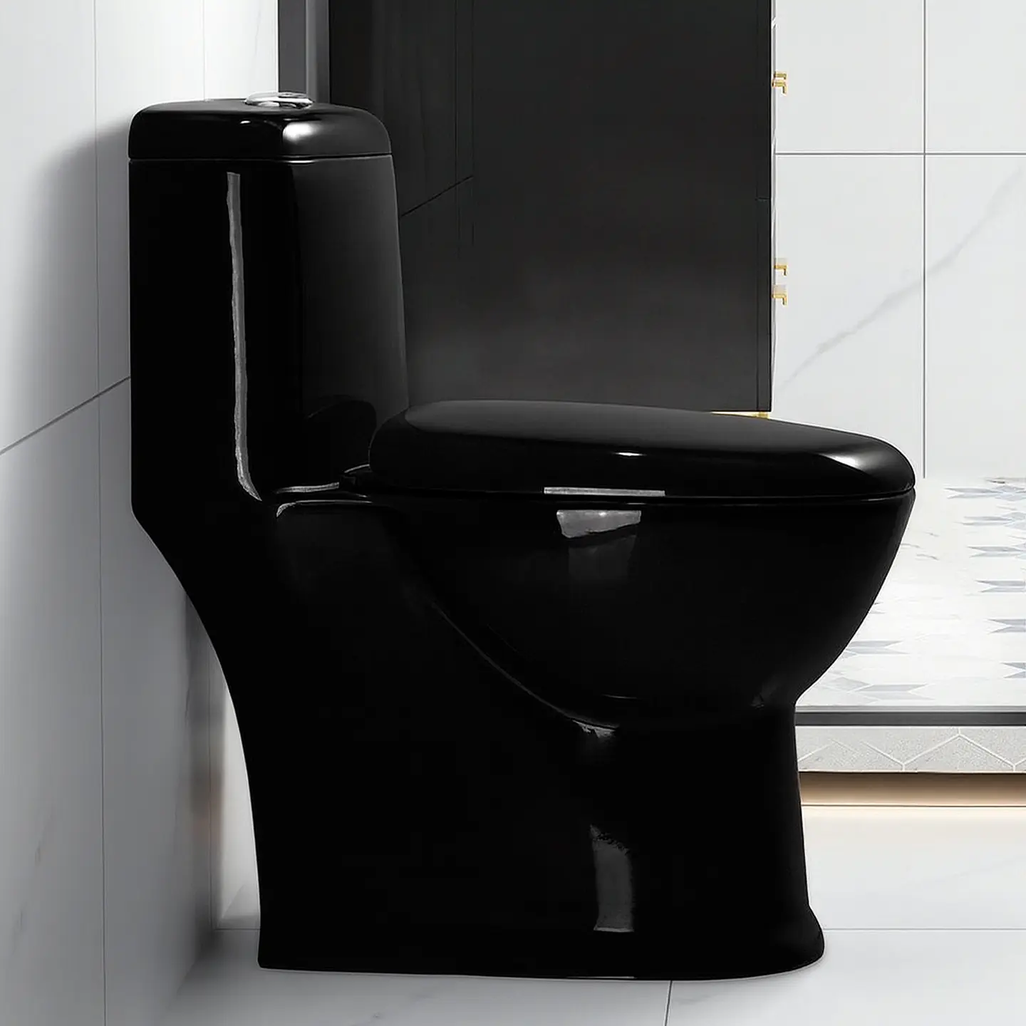 Wc Sanitario One Piece Modelo Sandes Negro 2