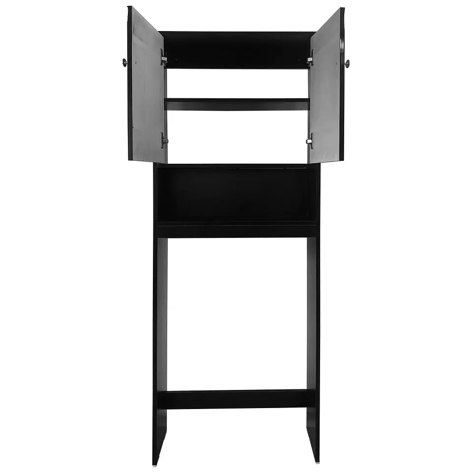 Estante para Wc Sanitario Termolaminado color Negro 3
