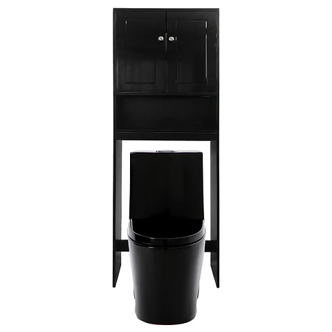Estante para Wc Sanitario Termolaminado color Negro