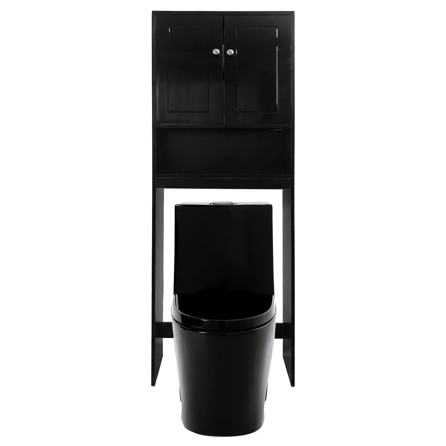 Estante para Wc Sanitario Termolaminado color Negro 2