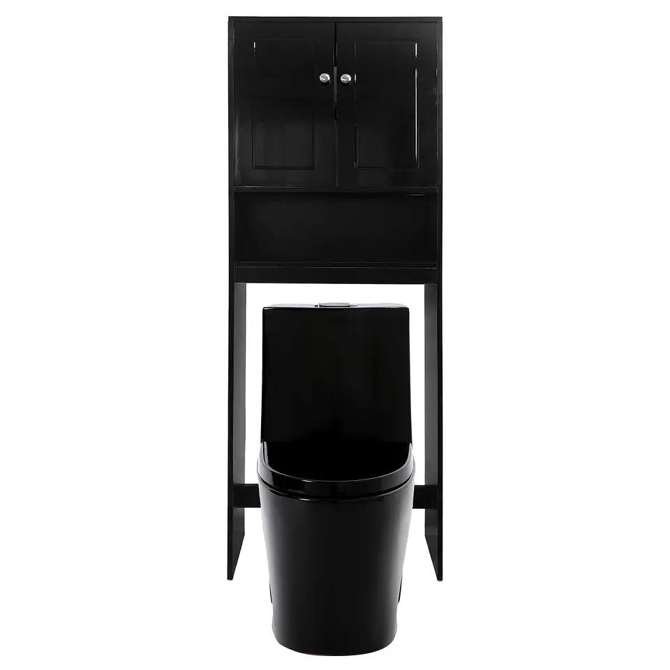 Estante para Wc Sanitario Termolaminado color Negro 2