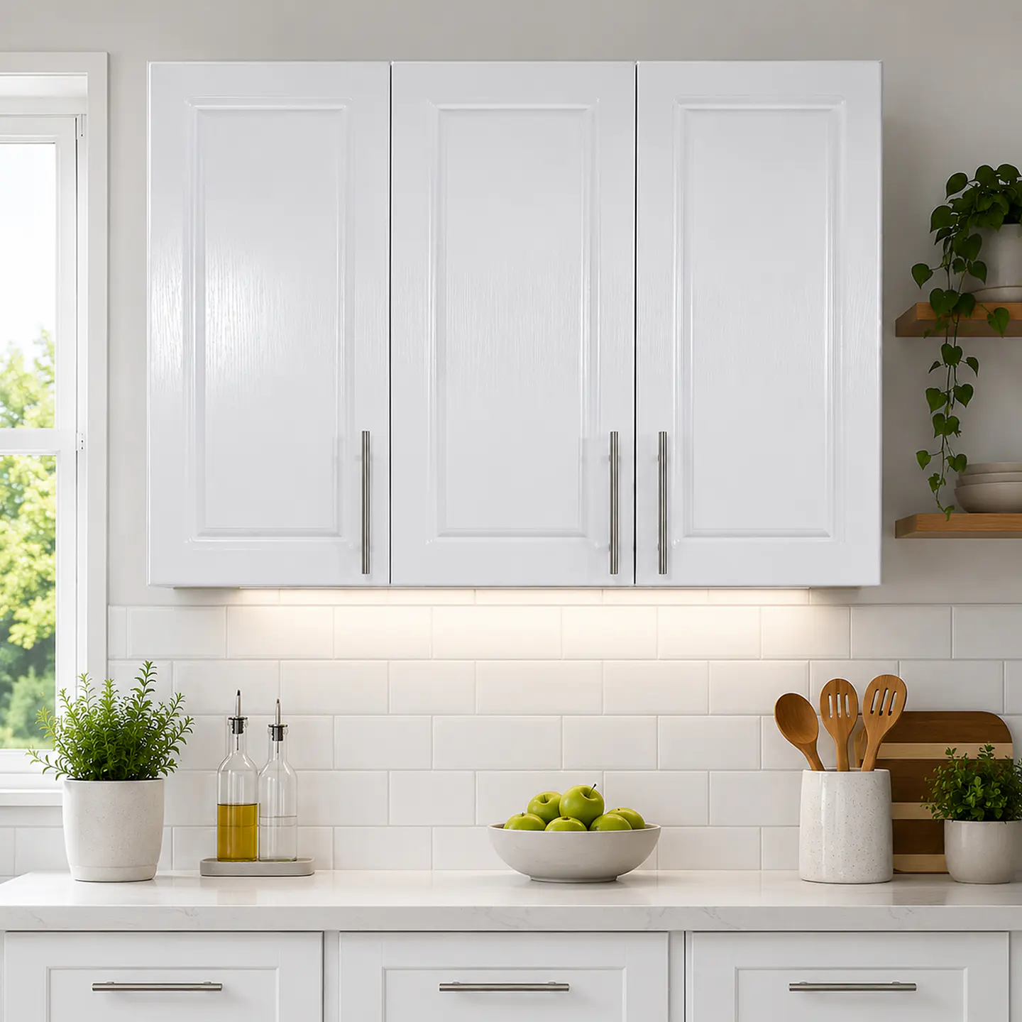 Mueble Aéreo de Cocina a Muro Blanco 100x75x34 cm (Incluye Armado) 2