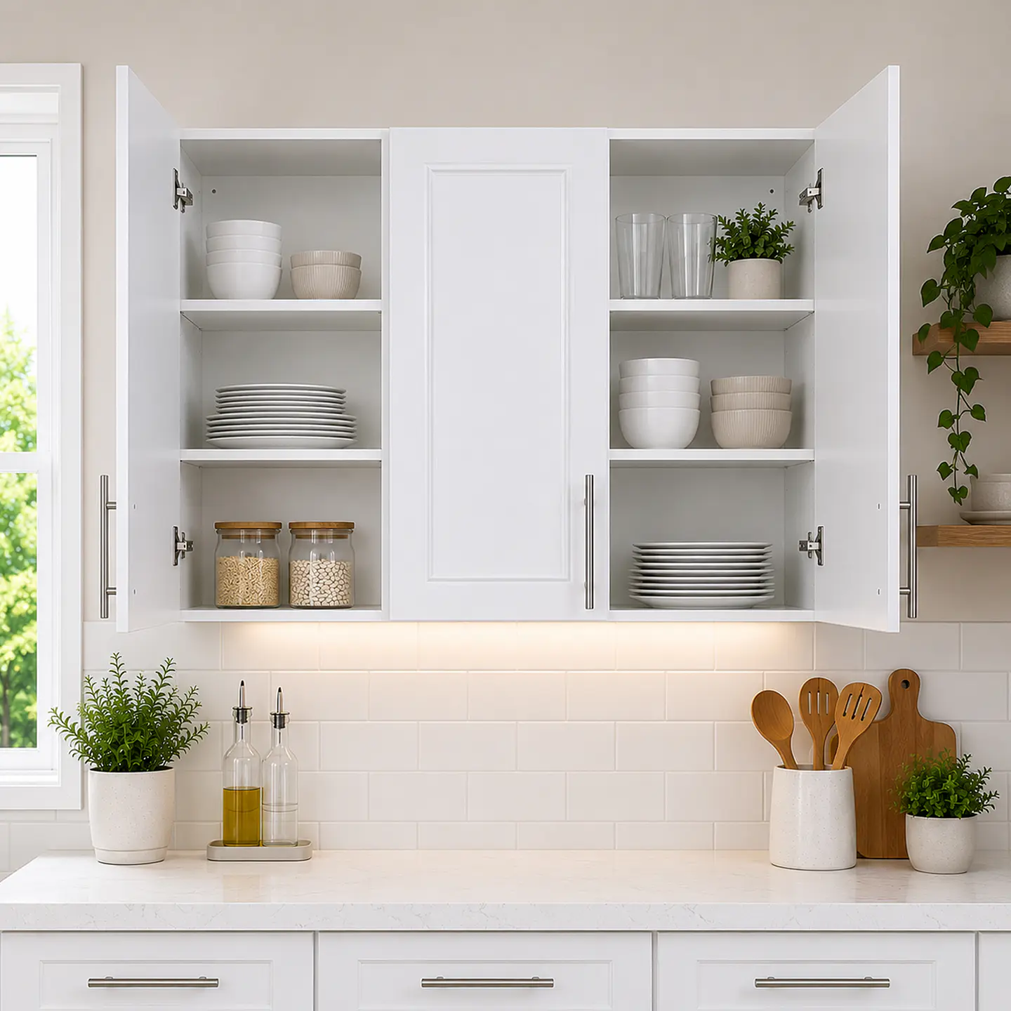 Mueble Aéreo de Cocina a Muro Blanco 100x75x34 cm (Incluye Armado) 3
