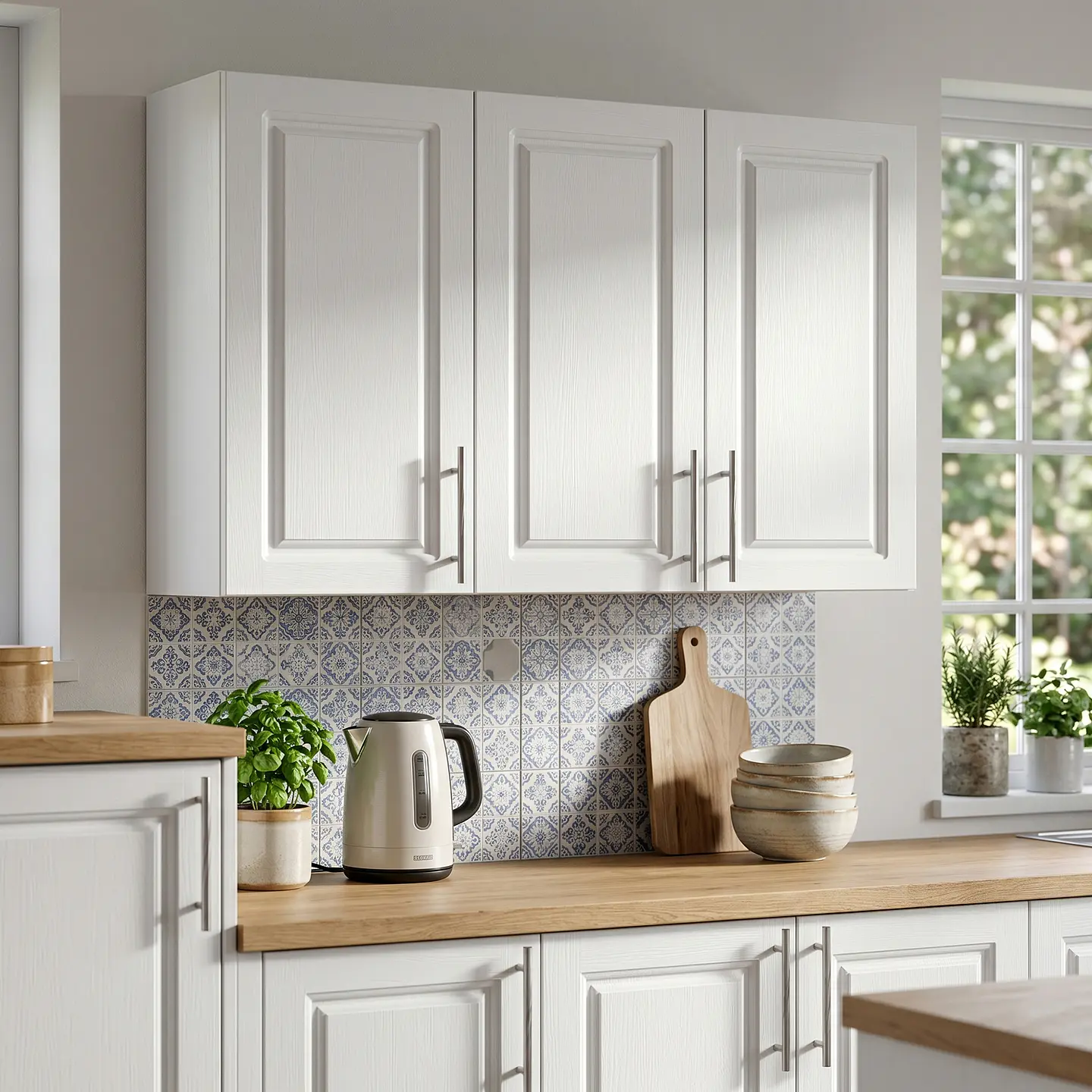 Mueble Aéreo de Cocina a Muro Blanco 100x75x34 cm (Incluye Armado) 4