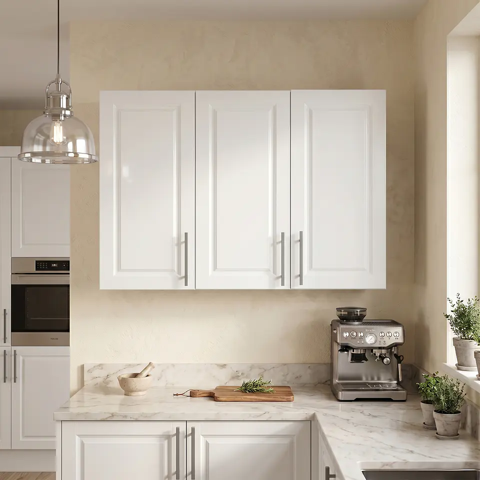 Mueble Aéreo de Cocina a Muro Blanco 100x75x34 cm (Incluye Armado) 5