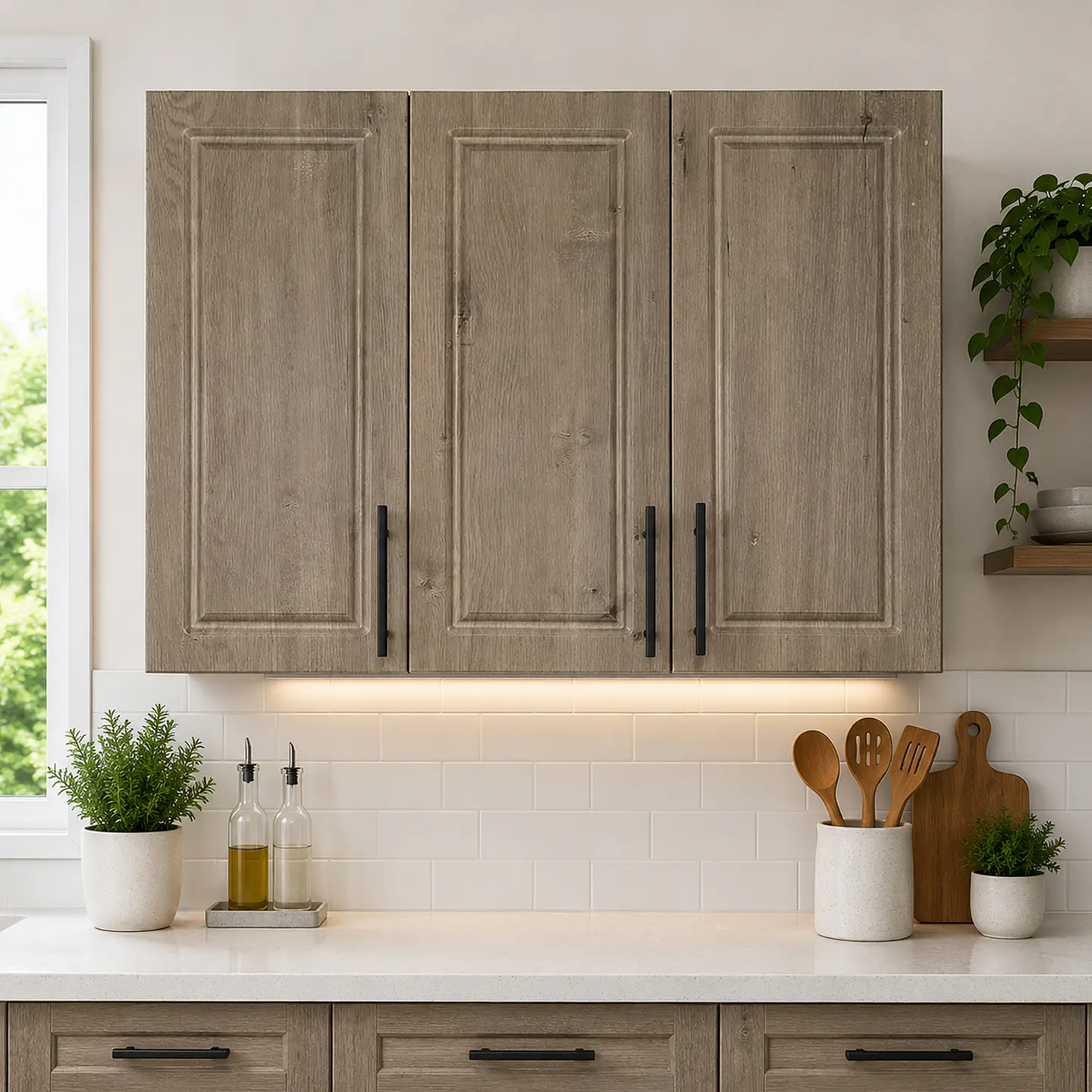 Mueble Aéreo de Cocina a Muro Nogal 100x75x34 cm (Incluye Armado) 2