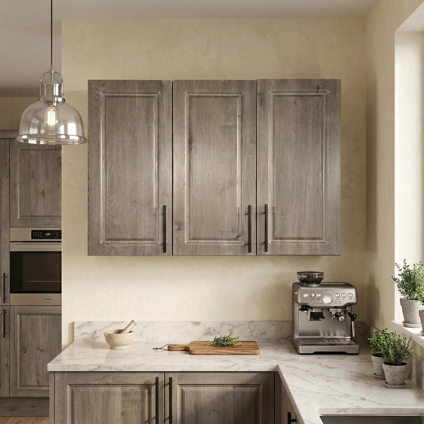 Mueble Aéreo de Cocina a Muro Nogal 100x75x34 cm (Incluye Armado) 4