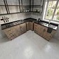 Mueble Modular Nogal para Cocina con Encimera, Esquinero Lavaplatos y Mesón Cubierta de Cuarzo - Miniatura 2