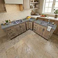 Mueble Modular Nogal para Cocina con Encimera, Esquinero Lavaplatos y Mesón Cubierta de Cuarzo - Miniatura 9