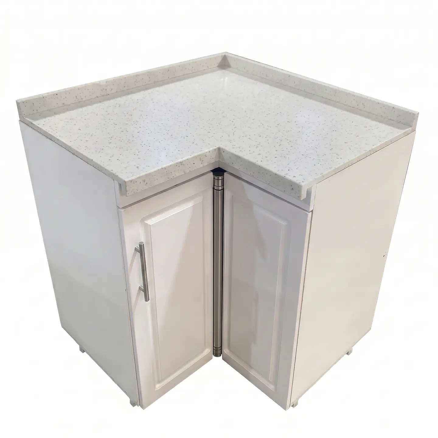 Mueble Modular Esquinero Blanco para Cocina con Cubierta de Cuarzo 2