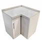 Mueble Modular Esquinero Blanco para Cocina con Cubierta de Cuarzo - Miniatura 2
