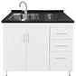 Mueble Lavaplatos Blanco Derecho con Cubierta de Cuarzo Riñon 120x52x90 cm (Incluye Armado) - Miniatura 1
