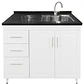Mueble Lavaplatos Blanco Izquierdo con Cubierta de Cuarzo Riñon 120x52x90 cm (Incluye Armado) - Miniatura 1