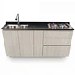 Mueble Integral de Cocina Roble Nórdico con Encimera y Lavaplatos 180 cm - Miniatura 2