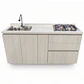 Mueble Integral de Cocina Roble Nórdico con Encimera y Lavaplatos 180 cm - Miniatura 1