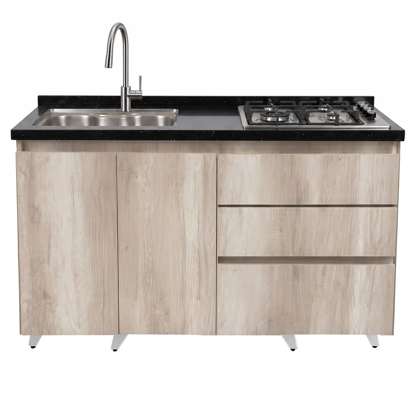 Mueble Integral de Cocina Toscana con Encimera y Lavaplatos 150 cm 4
