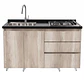Mueble Integral de Cocina Toscana con Encimera y Lavaplatos 150 cm - Miniatura 4