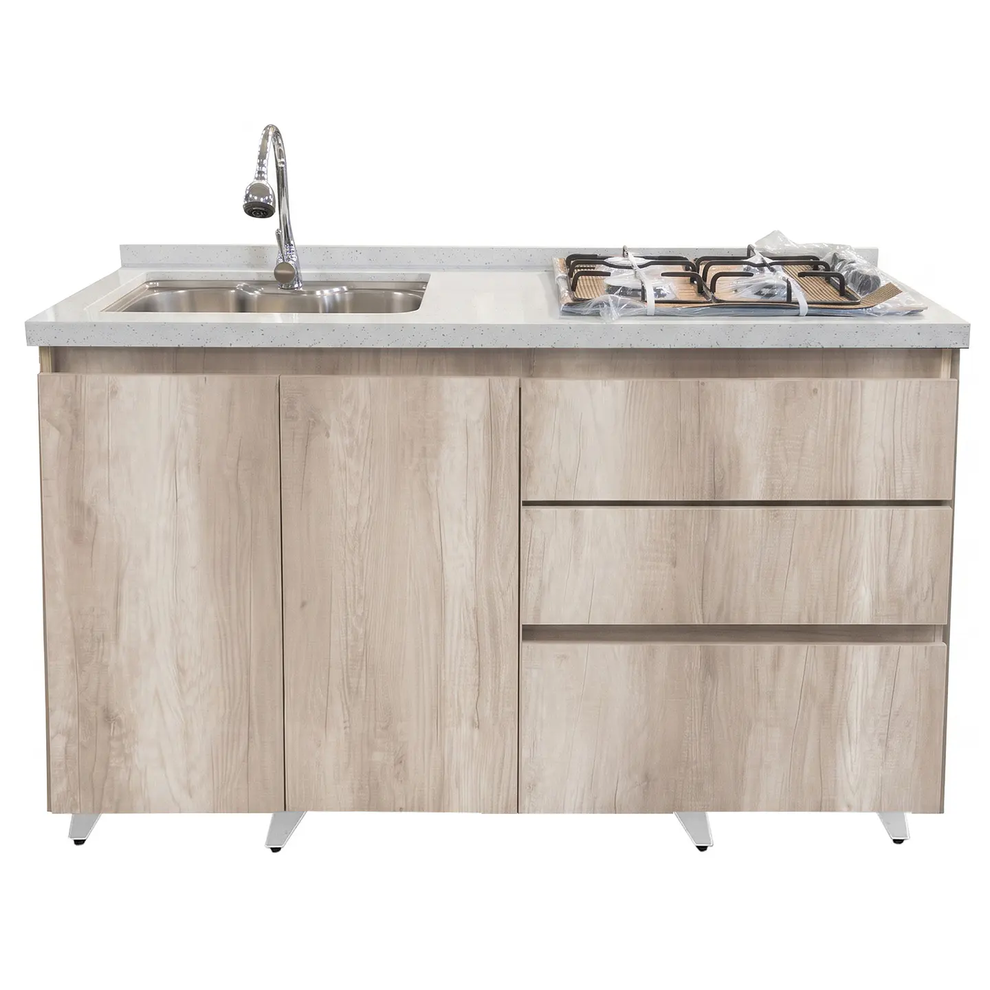 Mueble Integral de Cocina Toscana con Encimera y Lavaplatos 150 cm 3