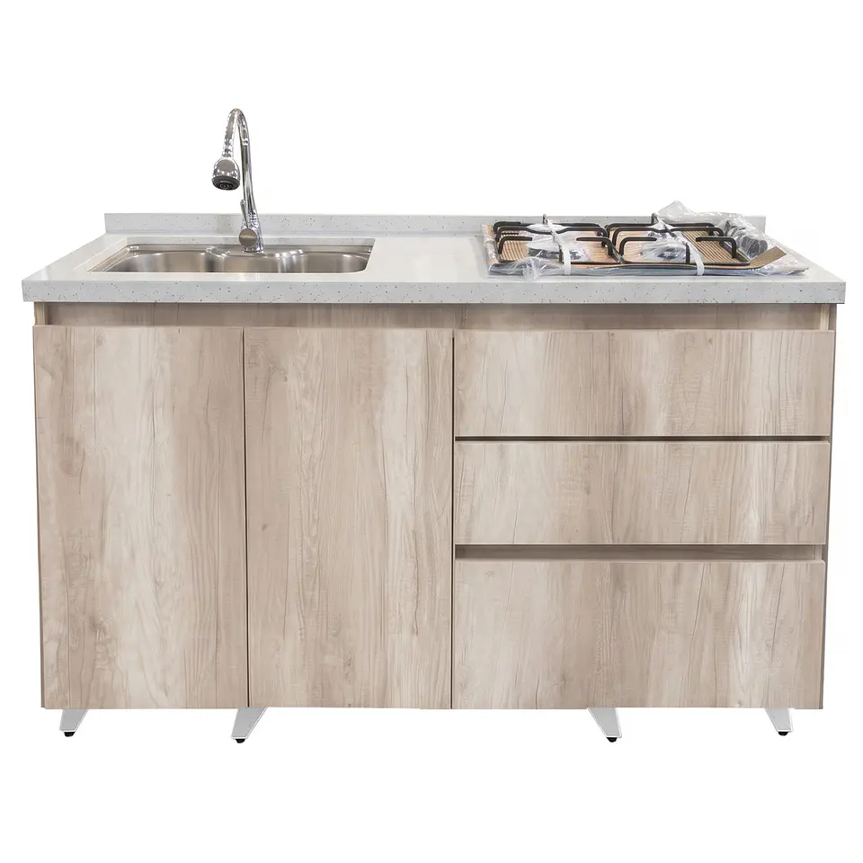 Mueble Integral de Cocina Toscana con Encimera y Lavaplatos 150 cm 3