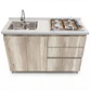 Mueble Integral de Cocina Toscana con Encimera y Lavaplatos 150 cm - Miniatura 1