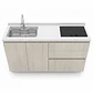 Mueble Integral de Cocina Roble Nórdico con Encimera y Lavaplatos 150 cm - Miniatura 1