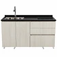 Mueble Integral de Cocina Roble Nórdico con Encimera y Lavaplatos 150 cm - Miniatura 4