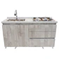 Mueble Integral de Cocina Roble Ártico con Encimera y Lavaplatos 150 cm - Miniatura 3