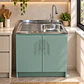 Mueble de Cocina Melamina Verde Hada Izq 80x52x90 cm - Miniatura 2
