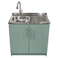 Mueble de Cocina Melamina Verde Hada Der 80x52x90 cm - Miniatura 1