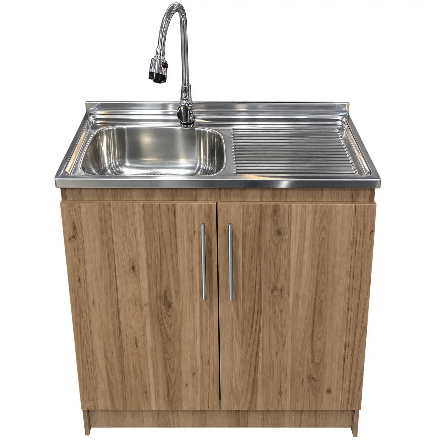Mueble de Cocina Melamina Roble Rustico Der 80x52x90 cm 1