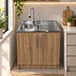 Mueble de Cocina Melamina Roble Rustico Der 80x52x90 cm - Miniatura 2