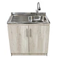 Mueble de Cocina Melamina Toscana Izq 80x52x90 cm - Miniatura 1