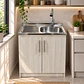 Mueble de Cocina Melamina Roble Nórdico Izq 80x52x90 cm - Miniatura 2