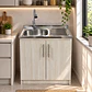 Mueble de Cocina Melamina Roble Nórdico Der 80x52x90 cm - Miniatura 2