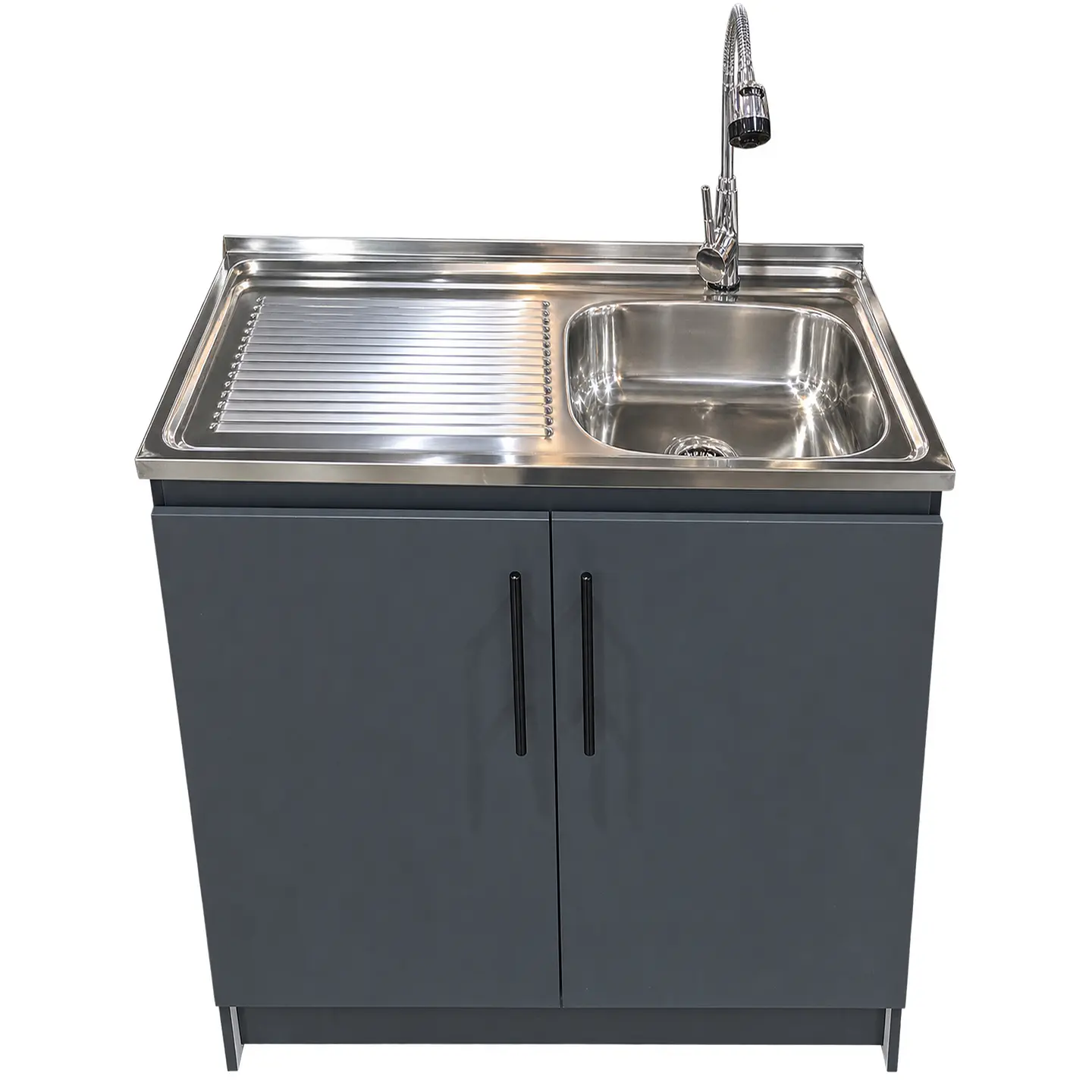 Mueble de Cocina Melamina Gris Grafito Izq 80x52x90 cm 1