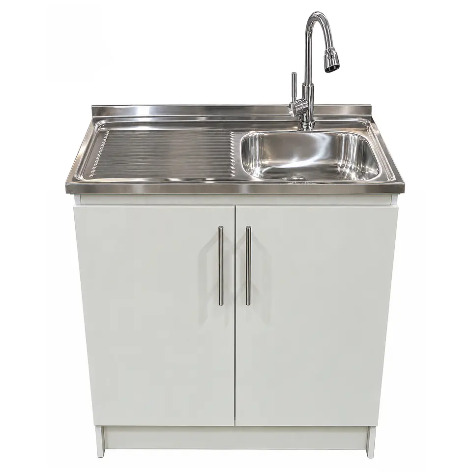 Mueble de Cocina Melamina Blanco Izq 80x52x90 cm 1