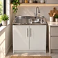 Mueble de Cocina Melamina Blanco Izq 80x52x90 cm - Miniatura 2