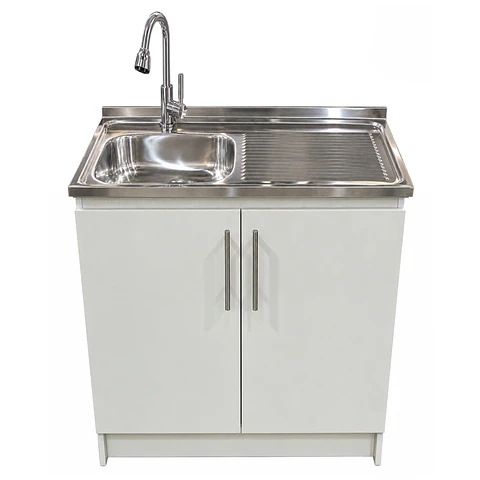 Mueble de Cocina Melamina Blanco Der 80x52x90 cm