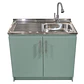 Mueble de Cocina Melamina Verde Hada Izq 100x52x90 cm - Miniatura 1