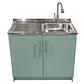 Mueble de Cocina Melamina Verde Hada Der 100x52x90 cm - Miniatura 1