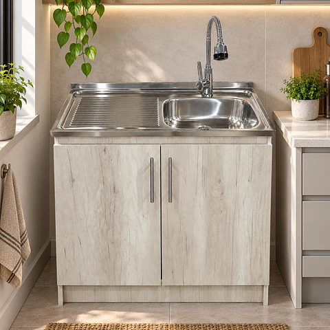 Mueble de Cocina Melamina Toscana Izq 100x52x90 cm