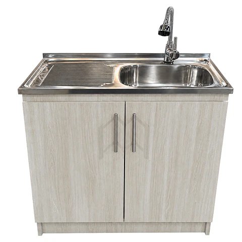 Mueble de Cocina Melamina Roble Nórdico Izq 100x52x90 cm