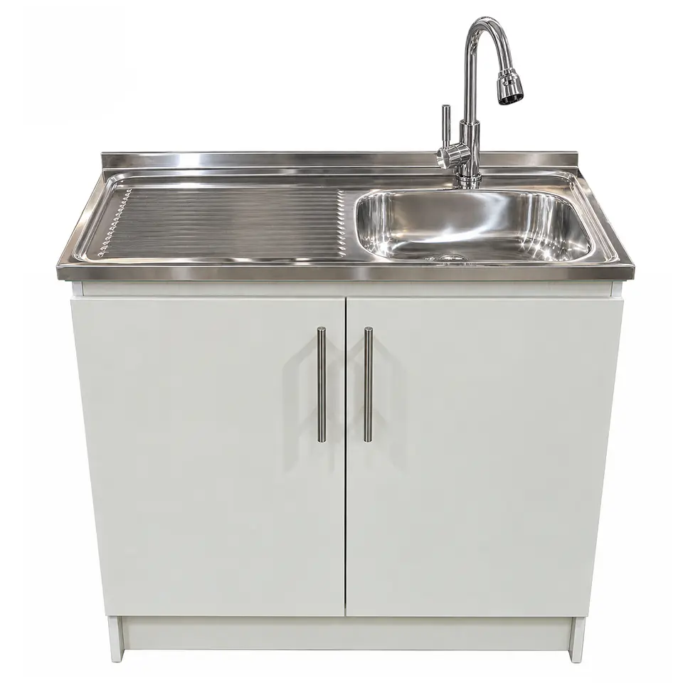 Mueble de Cocina Melamina Blanco Izq 100x52x90 cm 1
