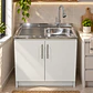 Mueble de Cocina Melamina Blanco Izq 100x52x90 cm - Miniatura 2