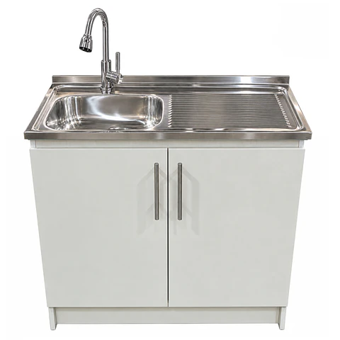 Mueble de Cocina Melamina Blanco Der 100x52x90 cm