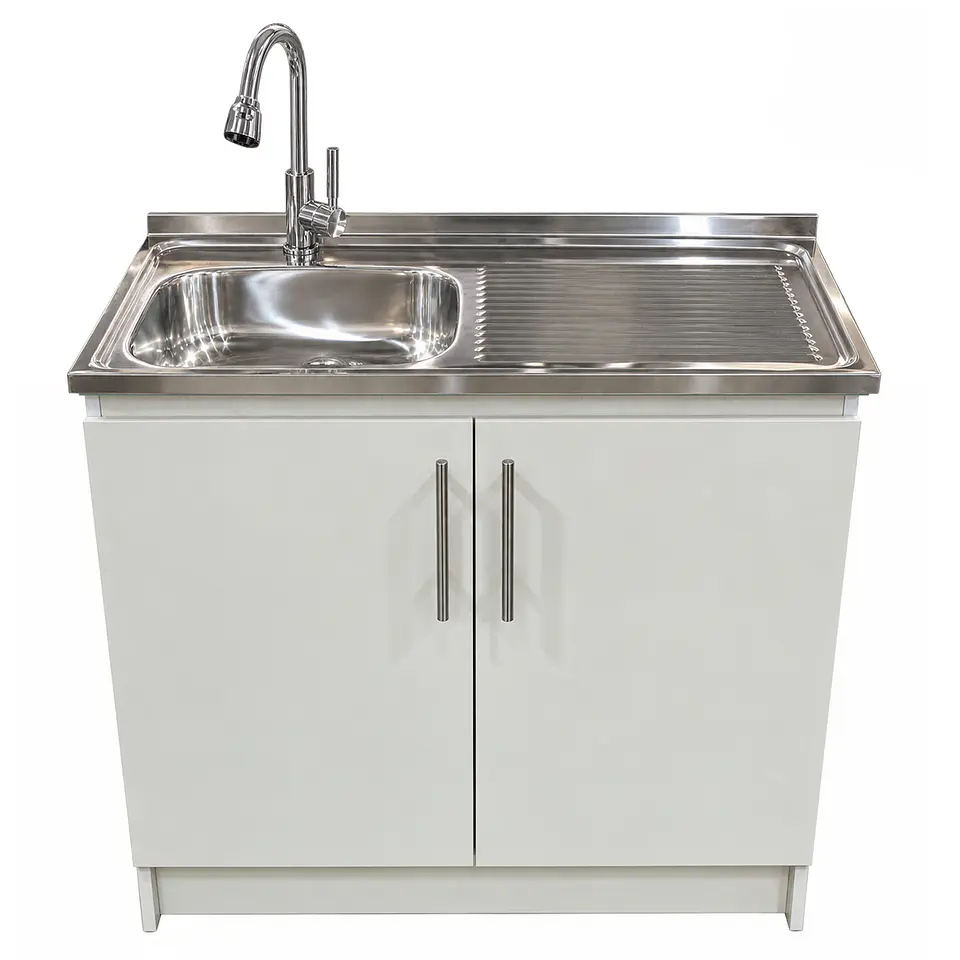 Mueble de Cocina Melamina Blanco Der 100x52x90 cm 1