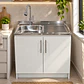 Mueble de Cocina Melamina Blanco Der 100x52x90 cm - Miniatura 2